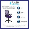 Flash Furniture Office Chair, Mesh, Purple HL-0016-1-BK-PUR-GG